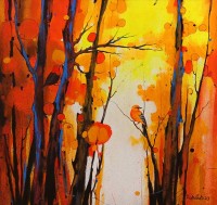 Zohaib Rind, 24 x 24 Inch, Acrylic on Canvas, Cityscape Painting, AC-ZR-313